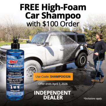Spring Clean Your Ride! Get FREE AMSOIL High-Foam Car Shampoo